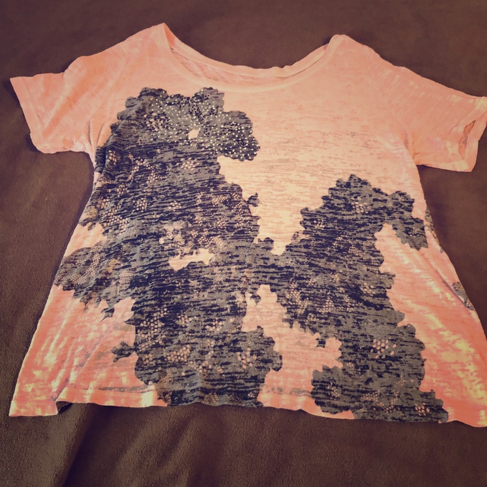 Lane Bryant Burn out T- Shirt
